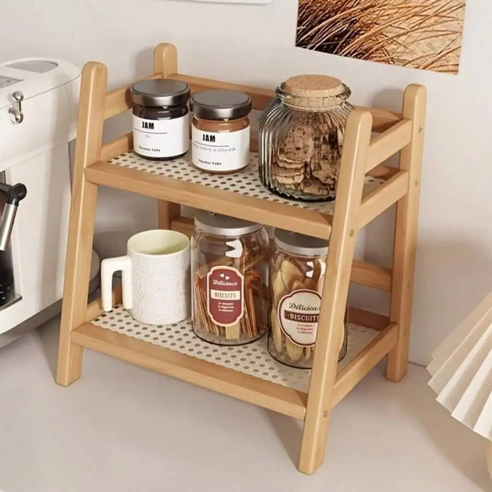 2-Tier Bamboo Countertop Stora - Commercial Kitchen Shelving recension och pris