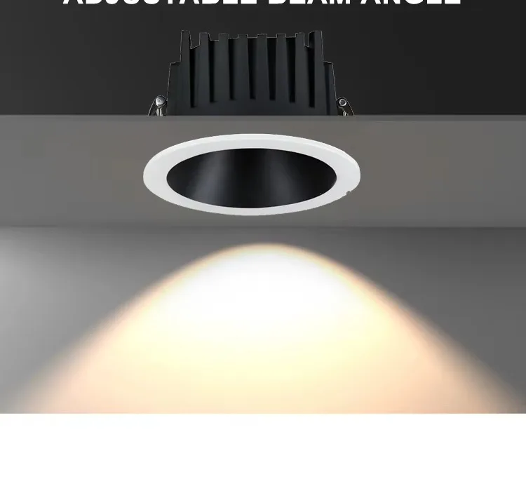 Imagem -06 - Impermeável Led Teto Spot Light Anti Glare Honeycomb Downlight Cozinha Banheiro e wc Beirais Preto e Branco 110v220v Ip65