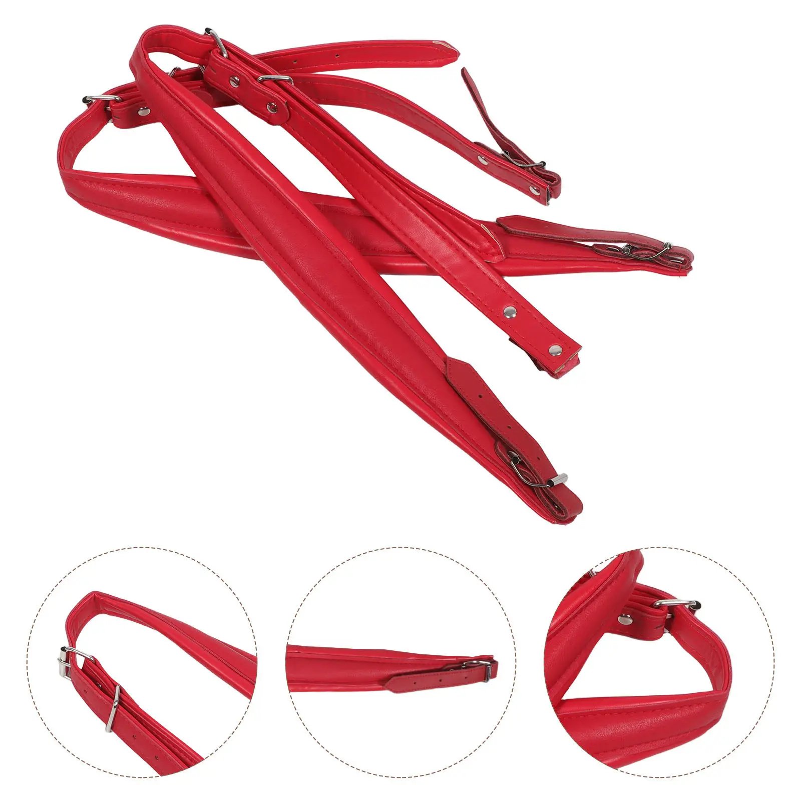 

1Pair Accordion Shoulder Belt Adjustable Waterproof Faux Chest Belt for Adult Bass Accordion Replacement Straps Music
