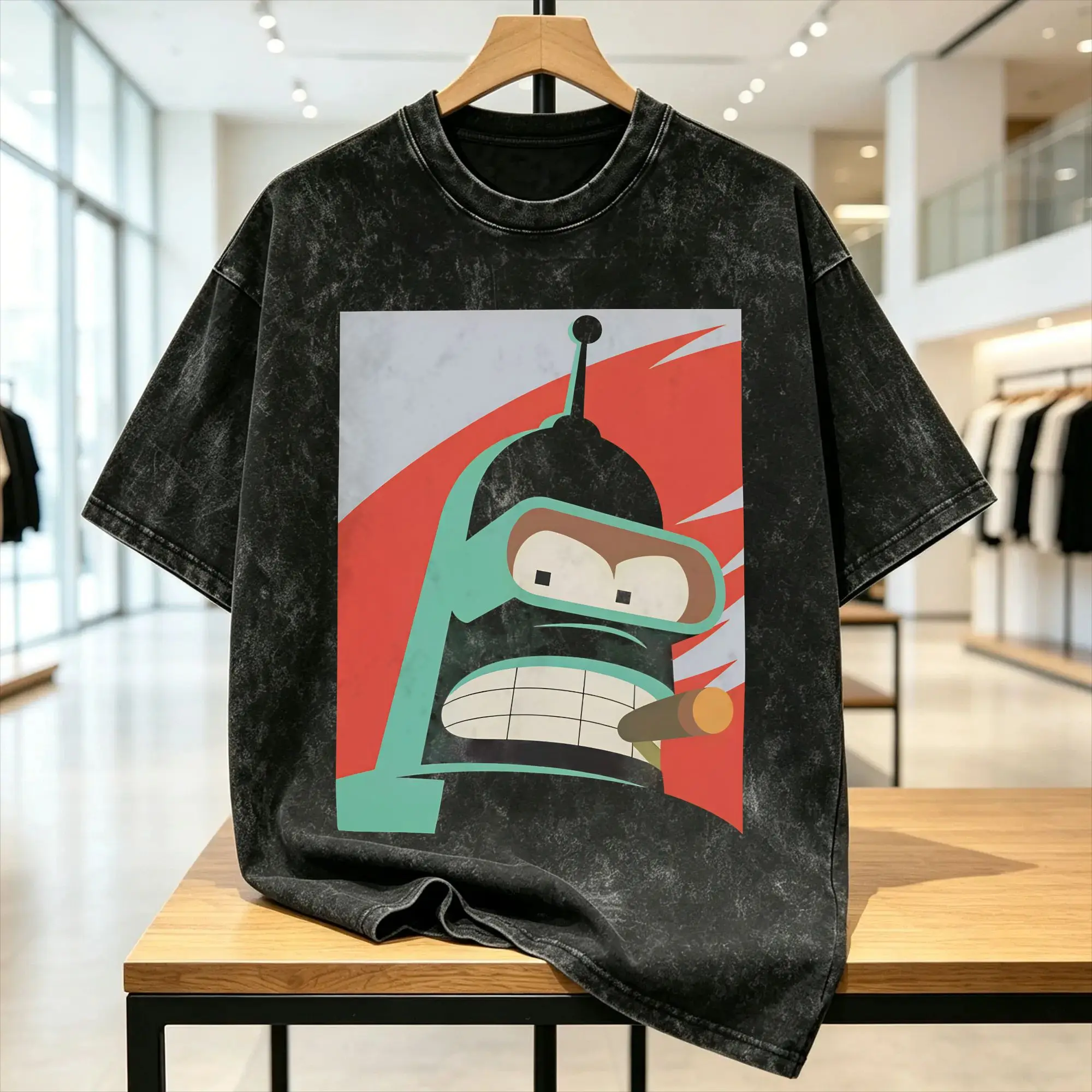 Futuramas Cartoon Comic T-Shirts for Men  Fashion Cotton Tee Shirt Round Collar Short Sleeve T Shirt Plus Size Tops