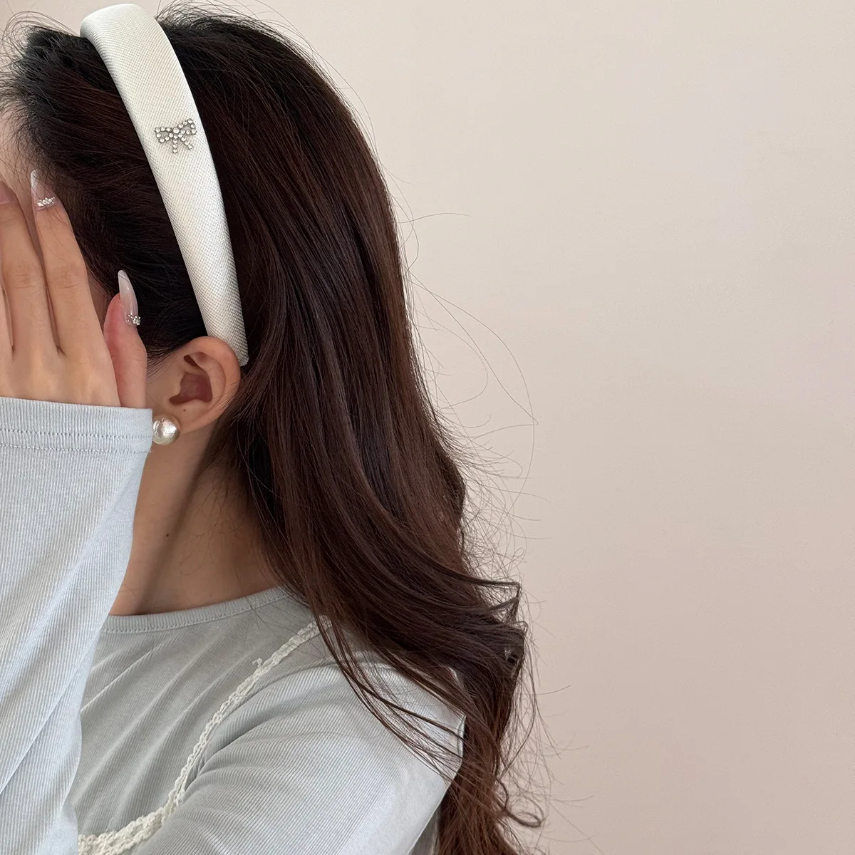 اكسسوارات للنساء فتاة رباط شعر scrunchies عقال الكورية خمر حجر الراين شعبية الرائدة موضة الأطواق الكبار kpop جديد