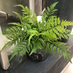 1pcs Artificial Plants Bedroom Party Home Decoration with 7 Branchs DIY Fake Green Persian Fern Leaves Home Deco Accessories