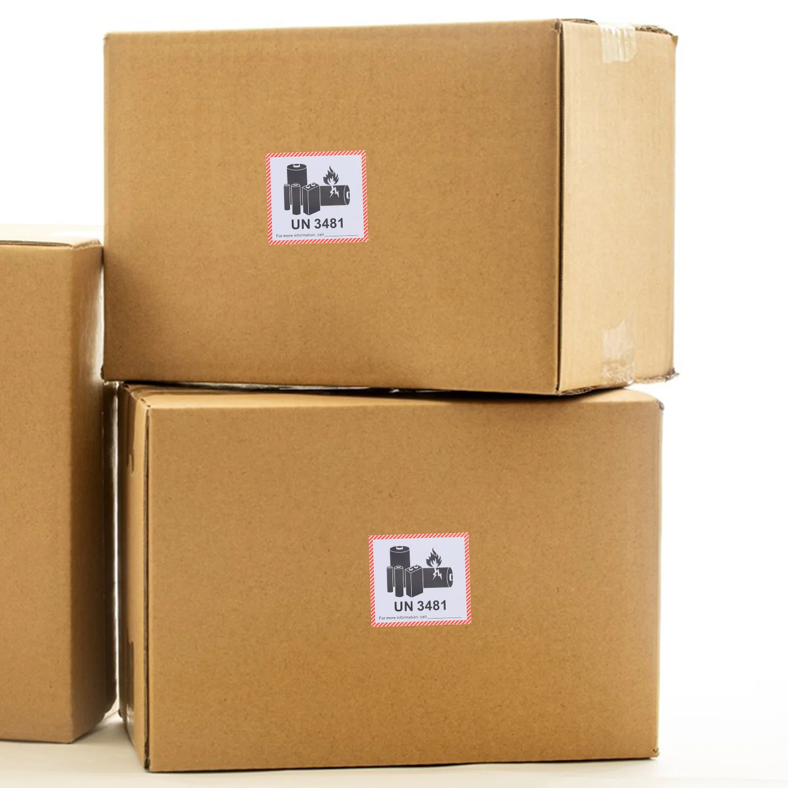 100 Sheets Fire Label Transport Caution Stickers Labels Batteries Alarm