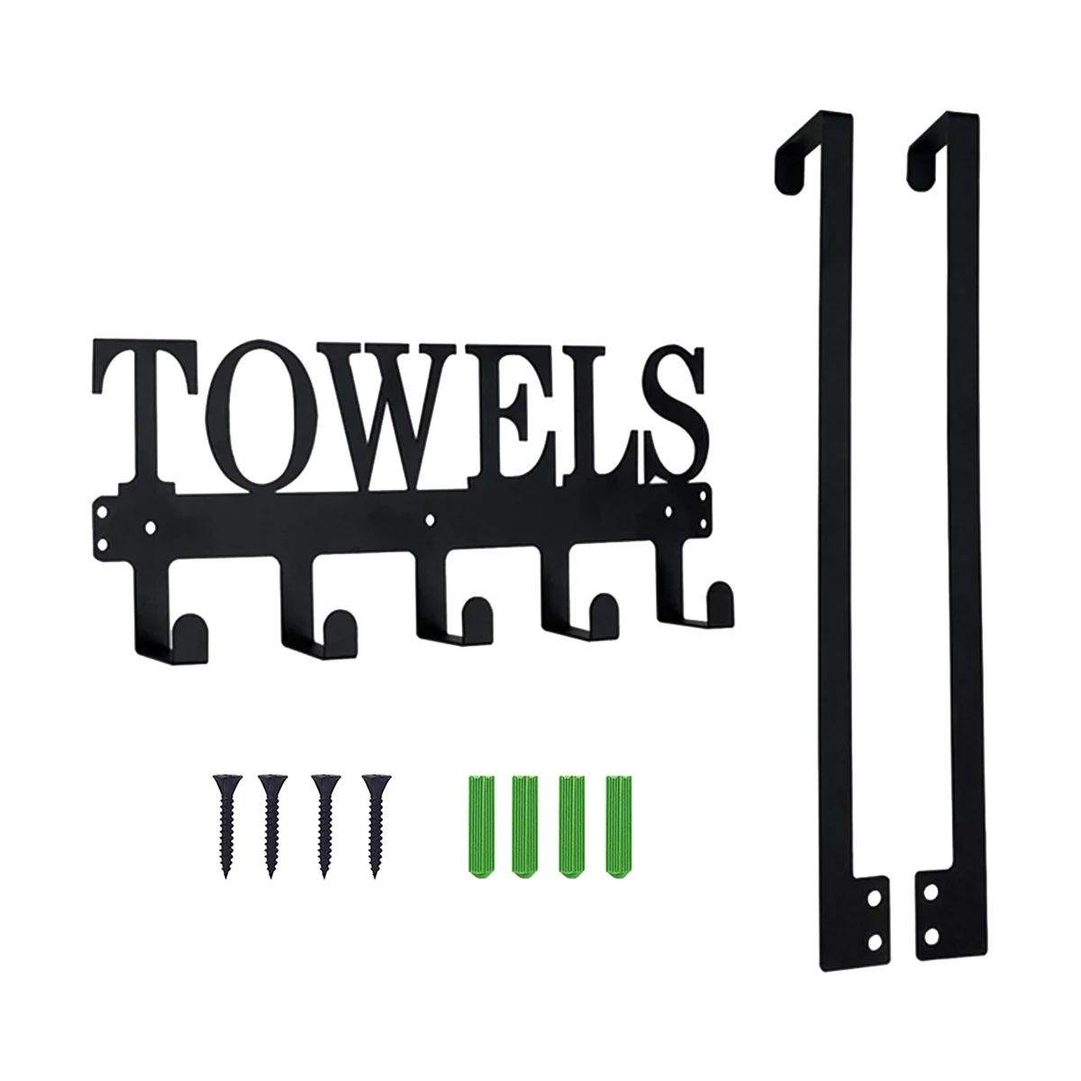 Over the Door Hooks Towel Rack Hanger for Bathroom Towel Holder ,Organizer Accessories and Decor