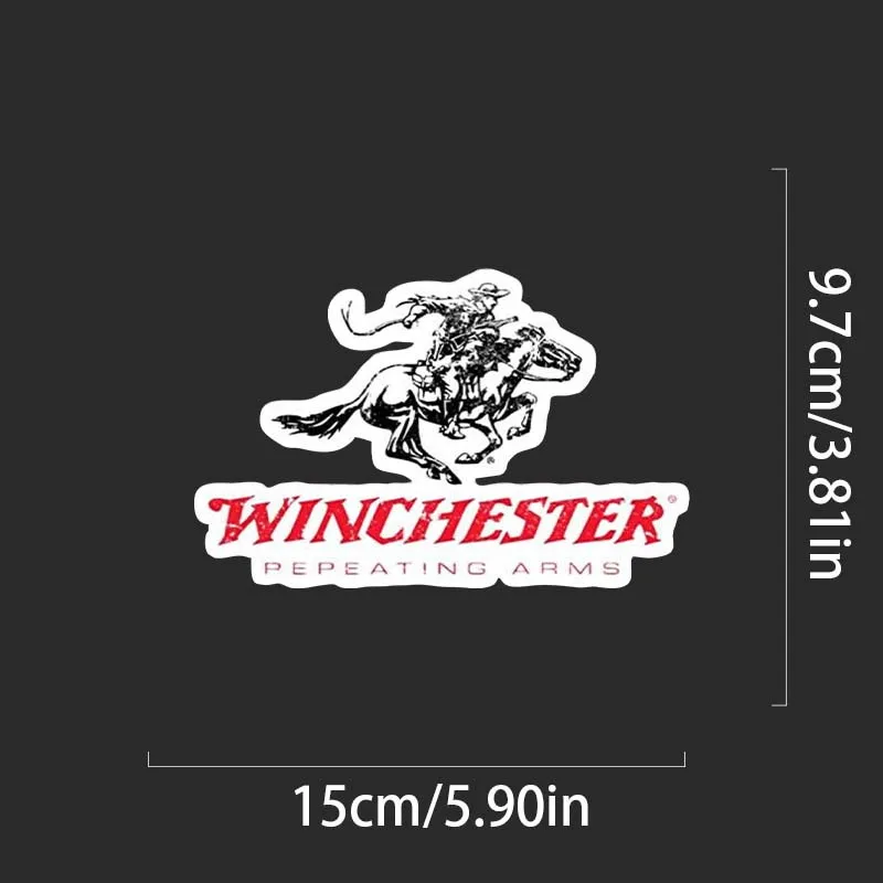 Winchester Repeating Arms - Sticker Graphic - Auto, Wall, Laptop, Cell, Truck Sticker For Windows, Cars, Trucks