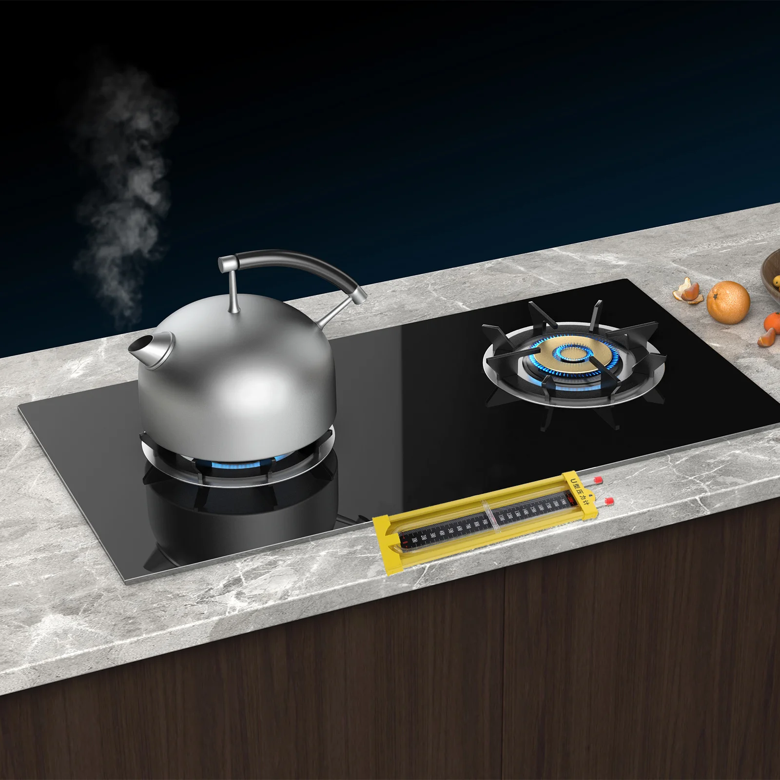 1セット高精度U字型マノメーター差圧測定用透明水柱表示工業用グレードガス