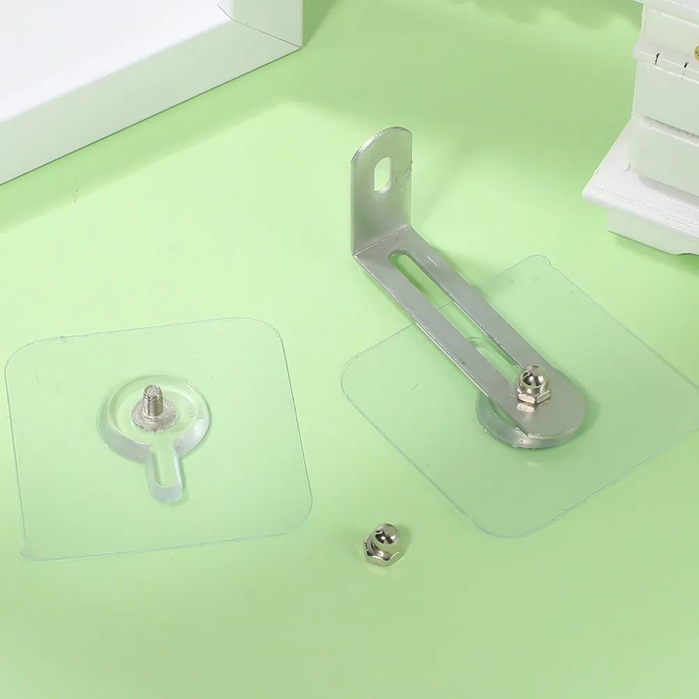 10Sets Proofing Furniture Anchors No Drill Wall Mount Fix No Damage Safe Cabinet Anchor Furniture Anchors