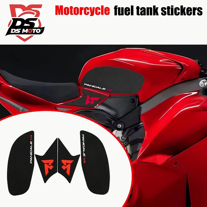 

NEW Fit For Ducati Panigale V4 Panigale V4S 2025 Motorcycle Accessories new side fuel tank pad protector knee Anti Slip Sticker