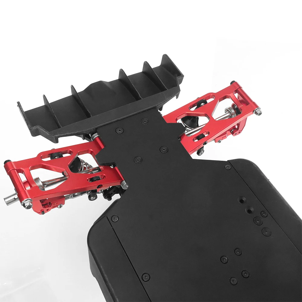 MJX Hyper Go 1/7 7303 RC Brazo de control inferior delantero de coche, piezas de mejora de metal P73220, repuesto para juego de varillaje de dirección de suspensión