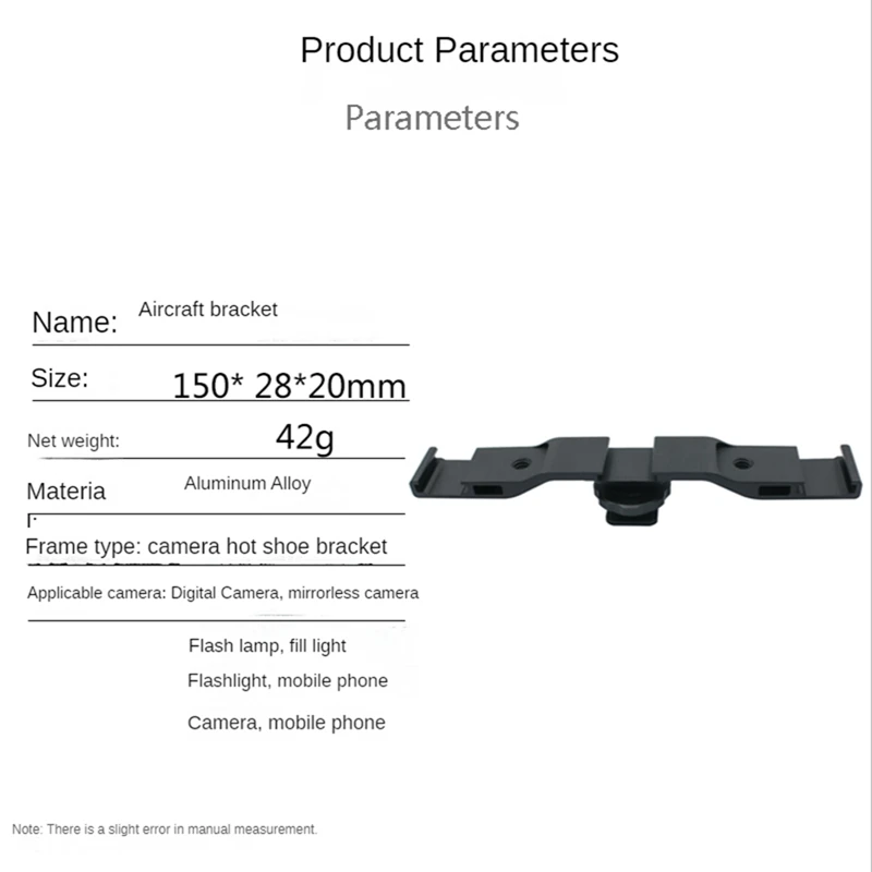 Adapter do mocowania gorącej stopki wspornik pasek rozszerzenia do kamery Micro-Single do napełnienia światła mocowanie do butów