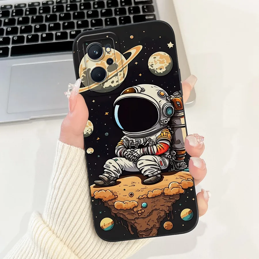 For OPPO Realme 9i Case 9i 4G 5G Cute Cartoons Flower Soft Silicone Back Cover For Realme 9 Realme9 Pro Plus 9i Phone Fundas