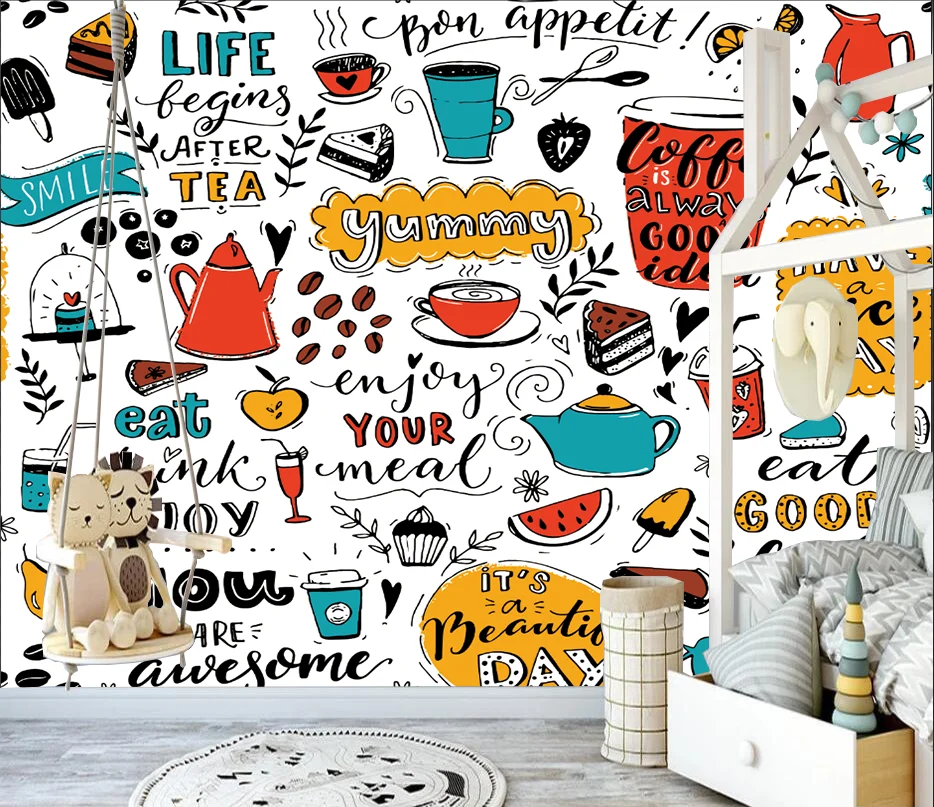 Customized Wallpaper Photo Graffiti Background Wall Painter Decoration Living Room Bedroom Wall Painting 3D Wallpaper