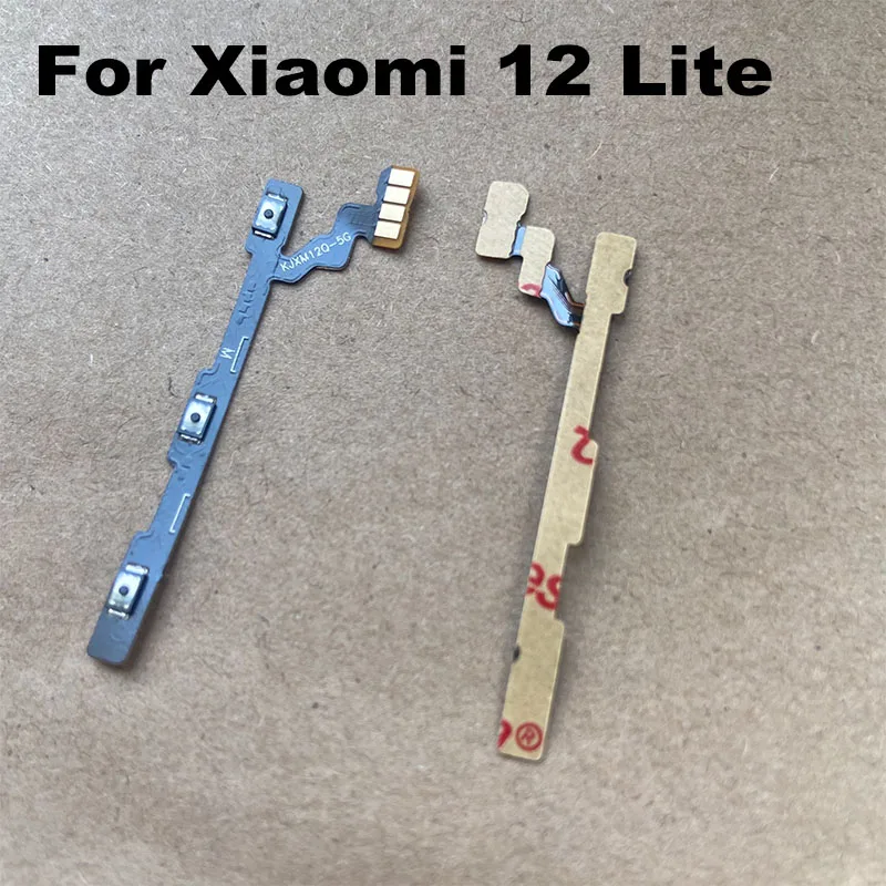 For Xiaomi 12 Lite Volume Power Flex Cable Power On Off Button Key Flex Cable Replacement MI 12 Lite