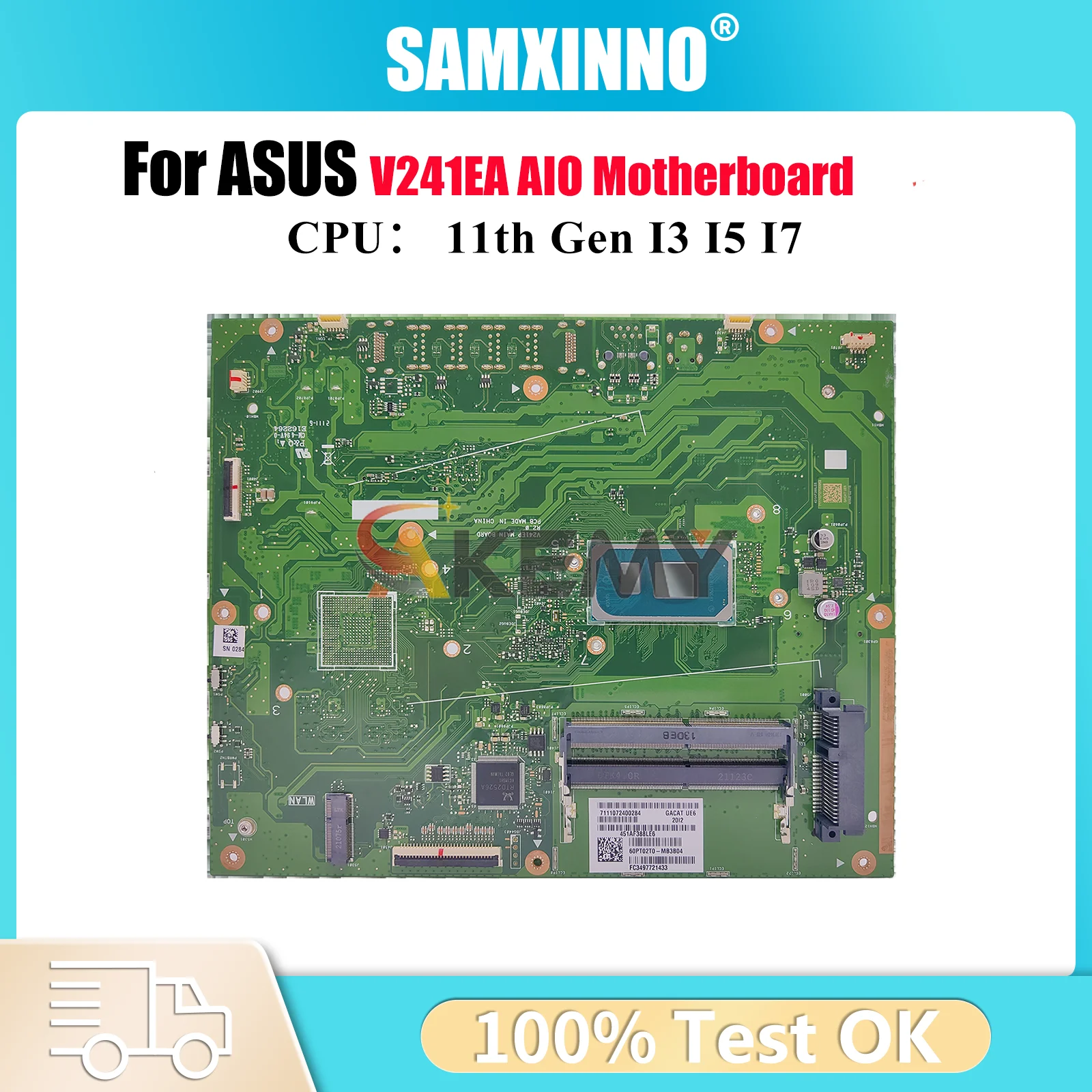 

Материнская плата V241EA для ASUS Vivo AiO V241EP V241EA V241E, материнская плата с процессором I3 I5 I7, 100% тестирование, ОК, быстрая доставка, высокое качество