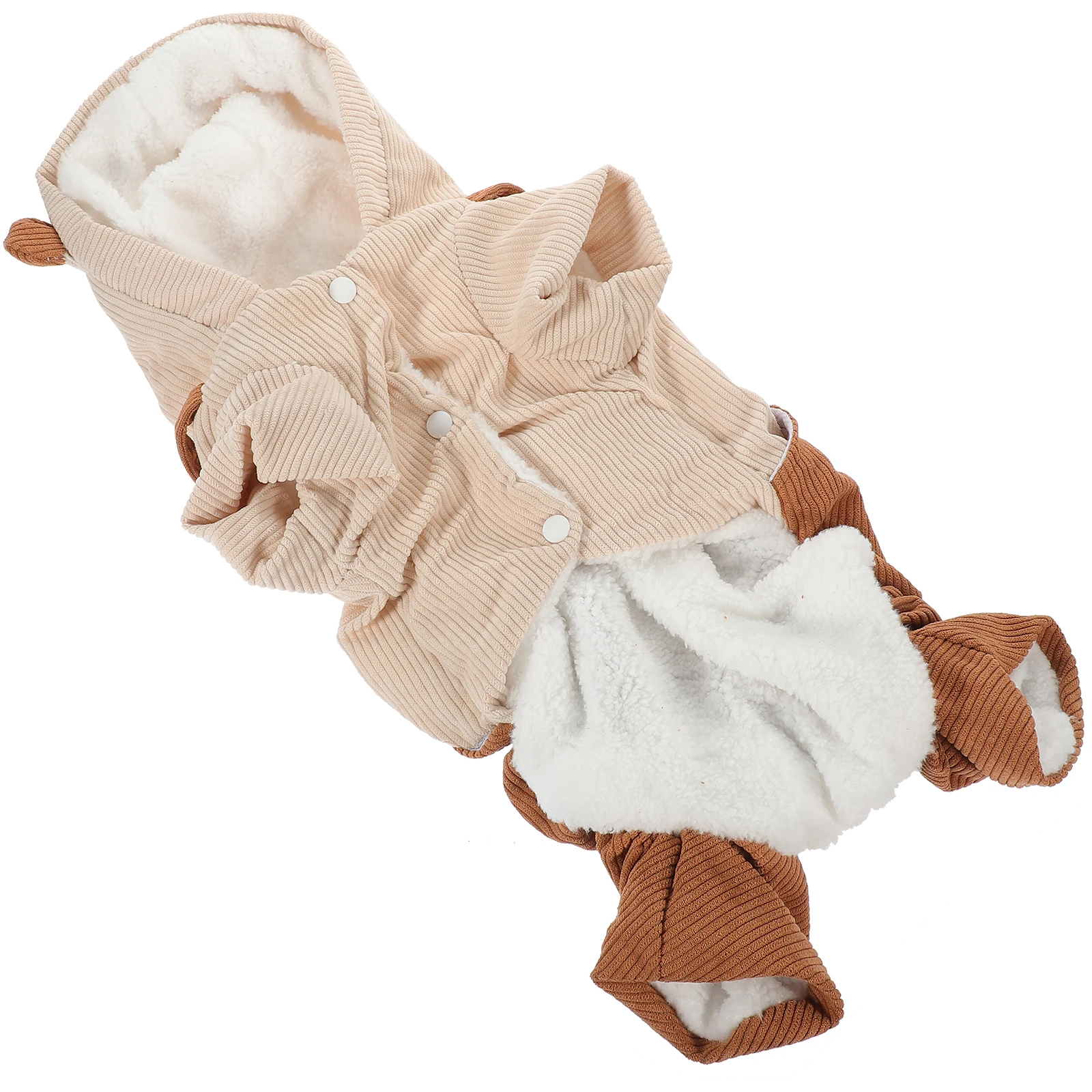 

Stylish Pet Winter Costume Dog Clothes Thickening Soft Comfortable Breathable Durable Easy Wear Corduroy Small Dogs Cats