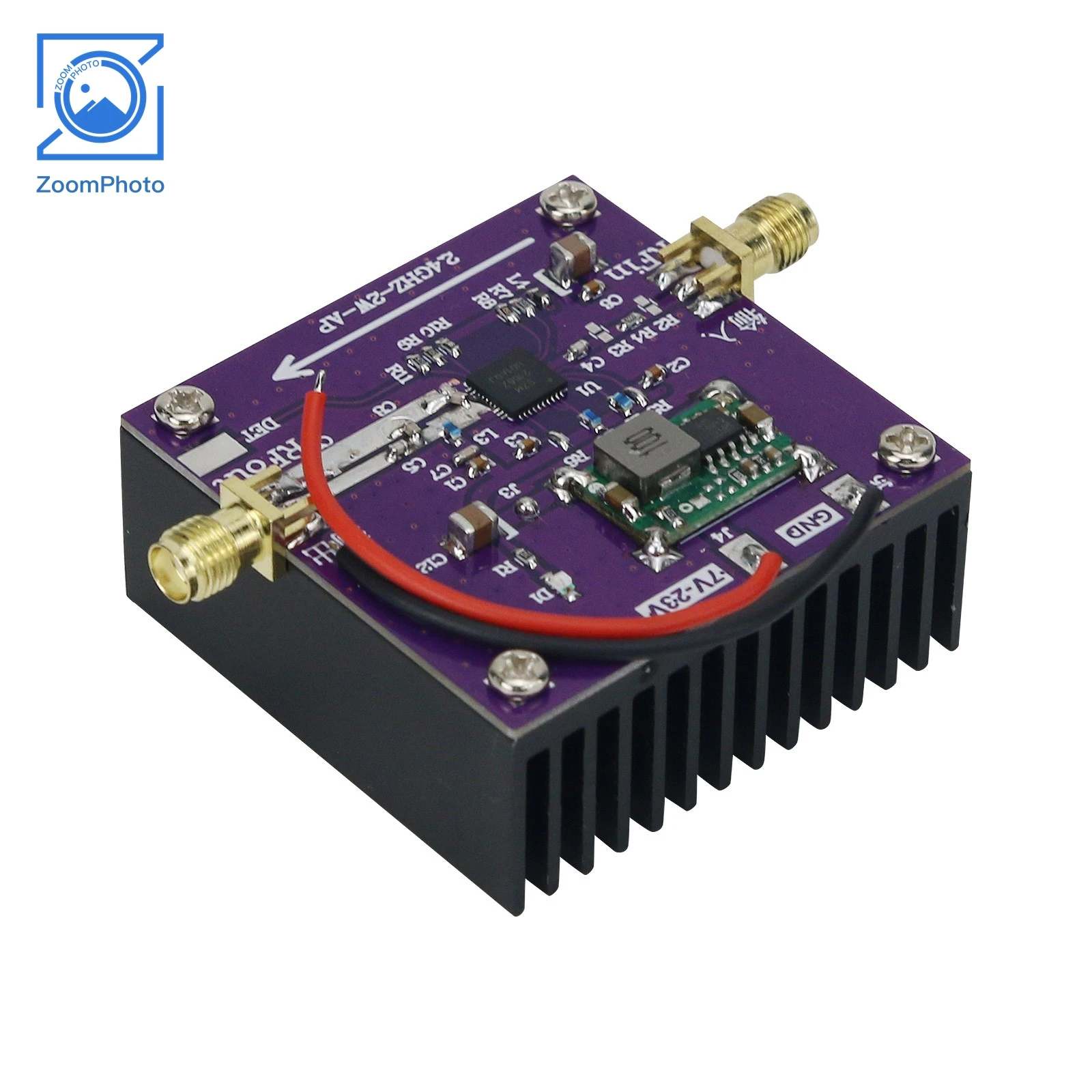 高利得-szm2166-2w-rf-パワーアンプボード-wifi-アンプ-24ghz-25ghz-高性能ヒートシンク付き