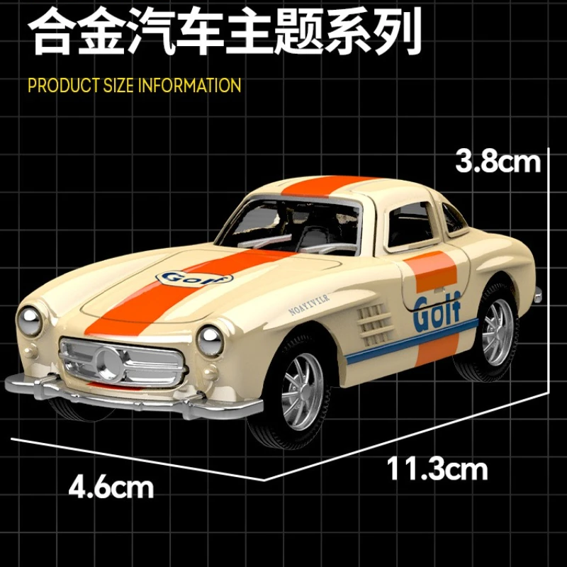 1:36 Alloy toy car pull back car inertia car small car children's and boys' birthday gift simulation model