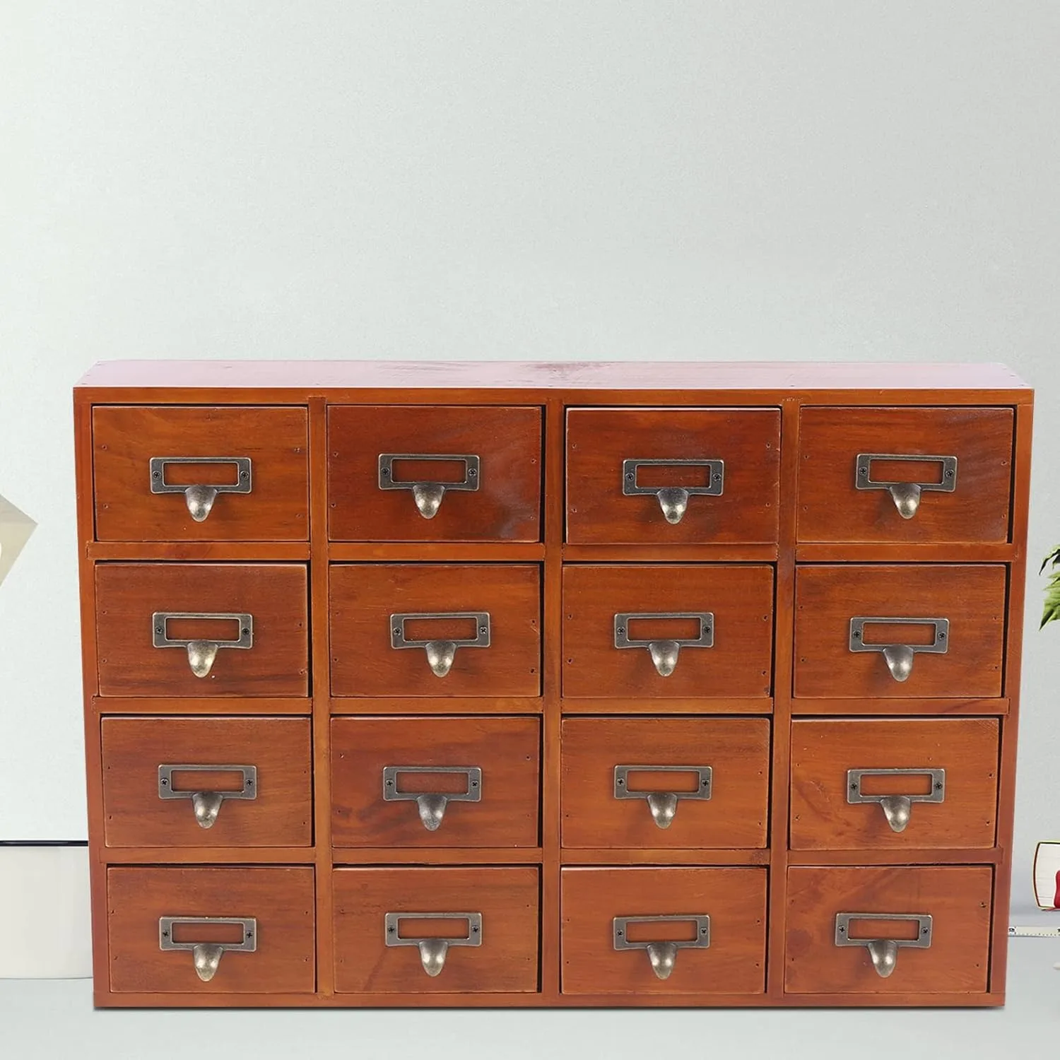 16 Traditional Chinese Medicine Cabinet, 14 X 20in Apothecary Cabinet Medicine Cabinet Organizer Herbal、Tea Bag、Jewelry Storage