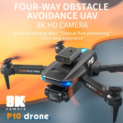 Drone P10 Fourni avec une Caméra Haute Définition et un Wifi FPV, Quadrirotor RC Pliable pour Touristes, Recommande un Mainteneur