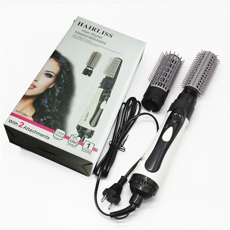 Hair Dryer Brush Professional Hair Straightener Comb Curling Iron Brush Blow Dryer Hair Iron Rotating Hot Air Brush view 6