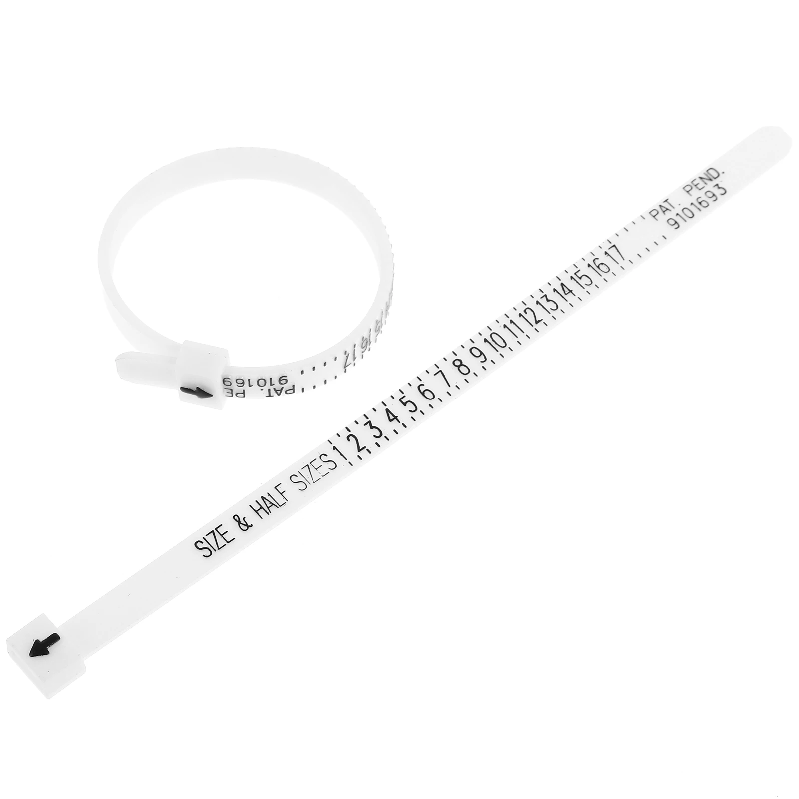 

2pcs Gauge Multisizer Finger Jewelry Sizer Tool For Men Women Kids Check Ring Size Reusable Plastic Measurer Adjustable