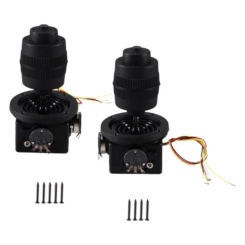 ABJI-Momentary Button, JH-D400X-R2, 4 Axis Joystick Potentiometer For Home-Brewed USB Mouse Device, Manually Calibrate, 2PCS