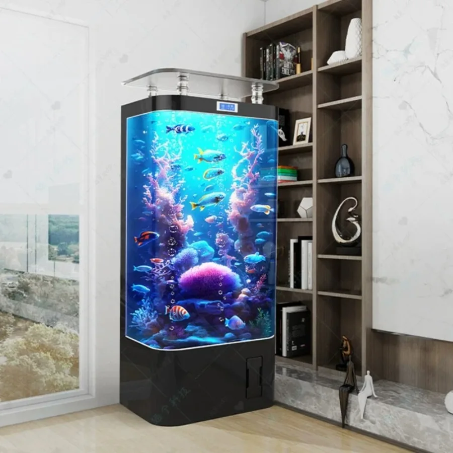 Self-circulating Aquarium Durable Integrated Vertical Reception Desks Glass Water Replacement Office Furniture Военное Дело LJ40