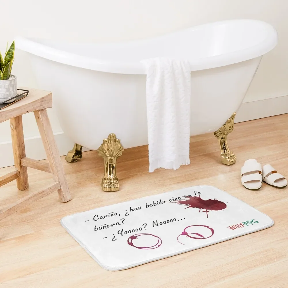 

Have you had wine in the bathtub Bath Mat Water Absorbent Things For Bathroom Mat