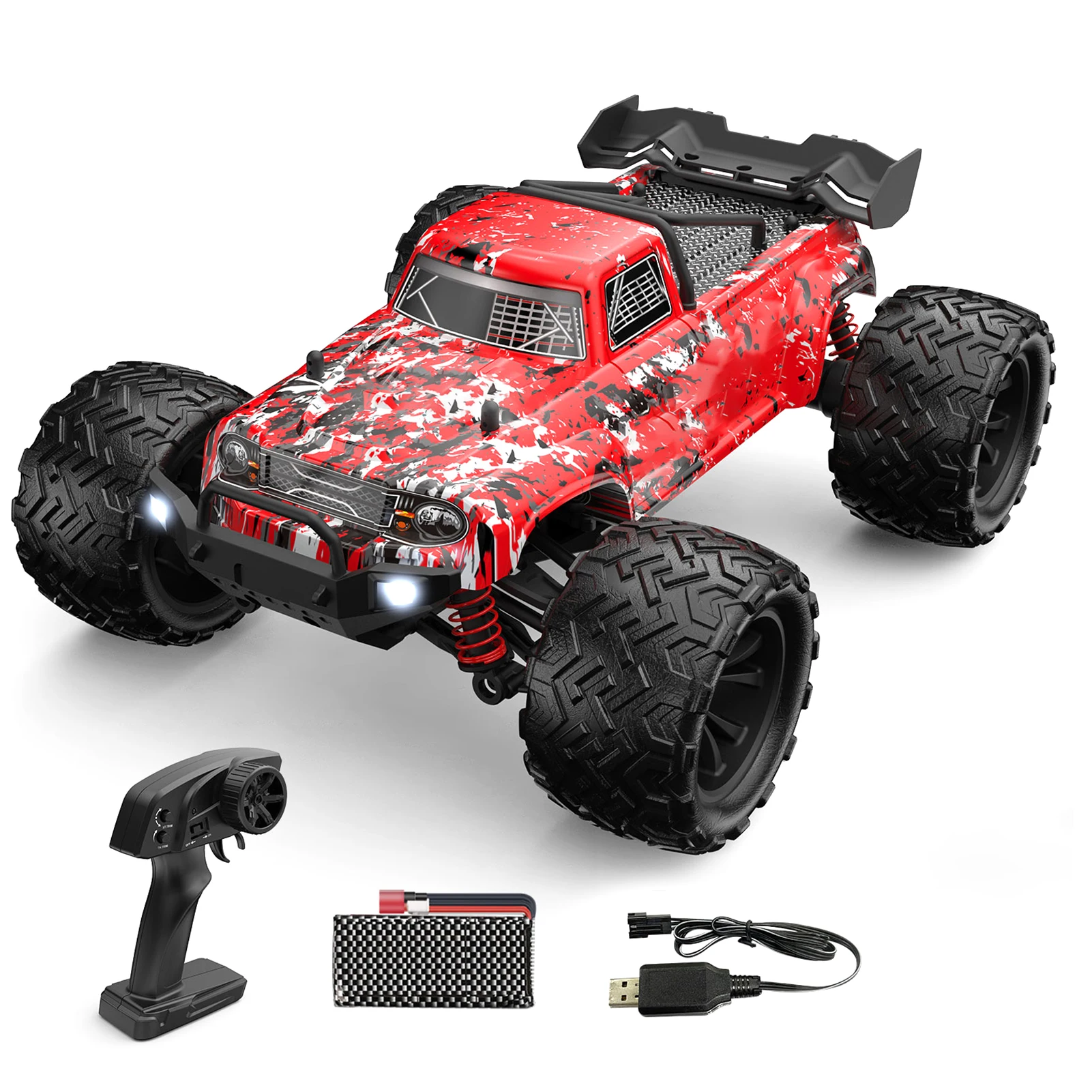 Remote Control Car 1/16 2.4GHz 40km/h All Terrain Off Road Trucks 4WD Climbing Car Gifts Full Scale for Kids Adults