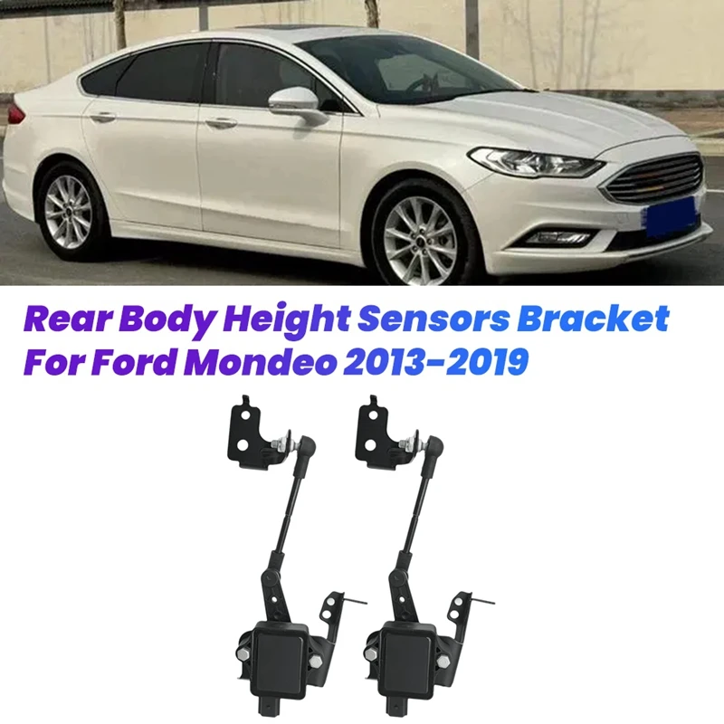 

A13F-2Pcs Car Rear Body Height Sensors Bracket DG9Z5A967B DG9C-5B690-A For Ford Mondeo 2013-2019 Headlights Level Sensors