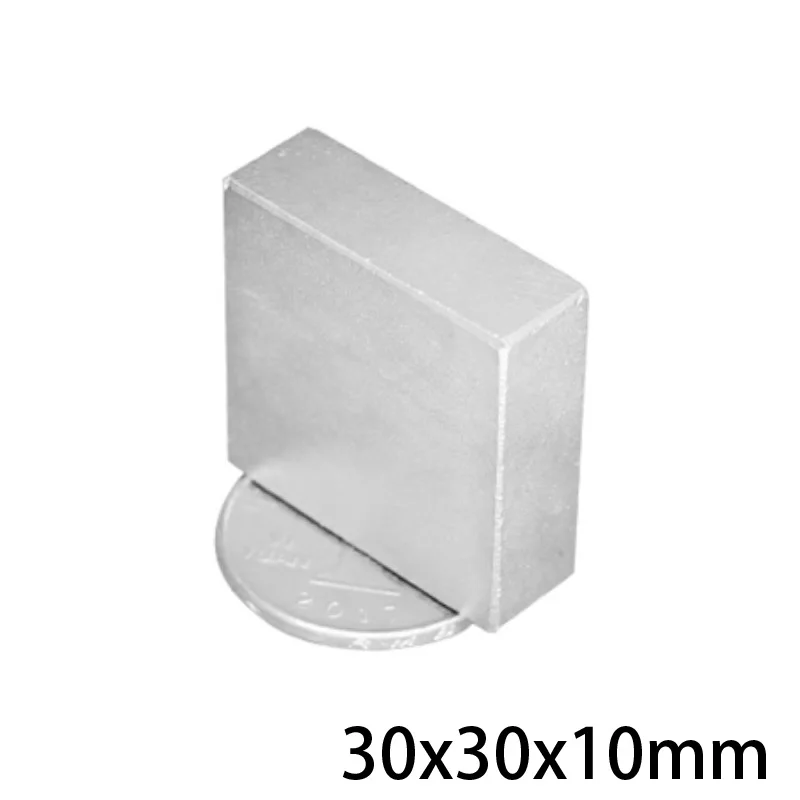 Ímã quadrado forte 30x30x10, 30mm * 30mm * 10mm, ímã poderoso 30x30x10mm para geladeiras domésticas, escritórios diy 30*30*10