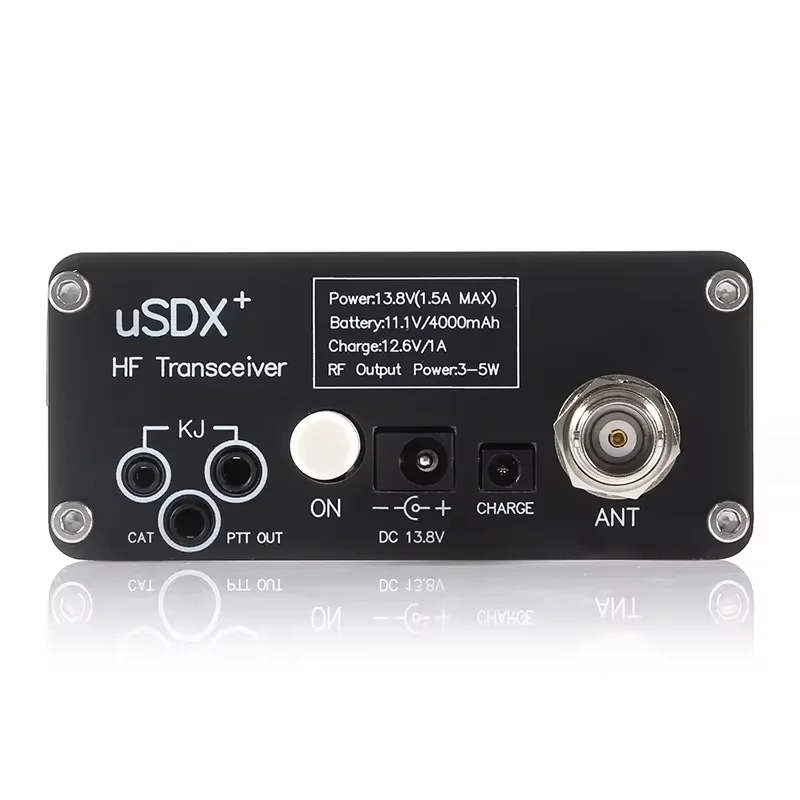 uSDR uSDX+ Plus V2 10/15/17/20/30/40/60/80m 8 Band SDR All Mode HF SSB QRP Transceiver + 4000mAh Battery uSDR uSDX+ Plus V2 10