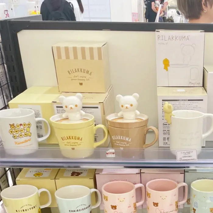 

Кружки Rilakkuma: милые, расслабляющие, с медведем-лентяем, японские, для кофе, чая, воды, объем 200-300 мл, производство Китай
