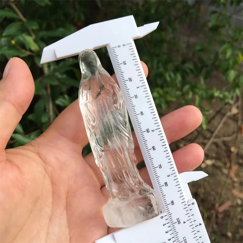 9.5cm Natural And Mineral Stones Crystal Clear Quartz Madonna Witchcraft Home Decoration Accessories Room Decor