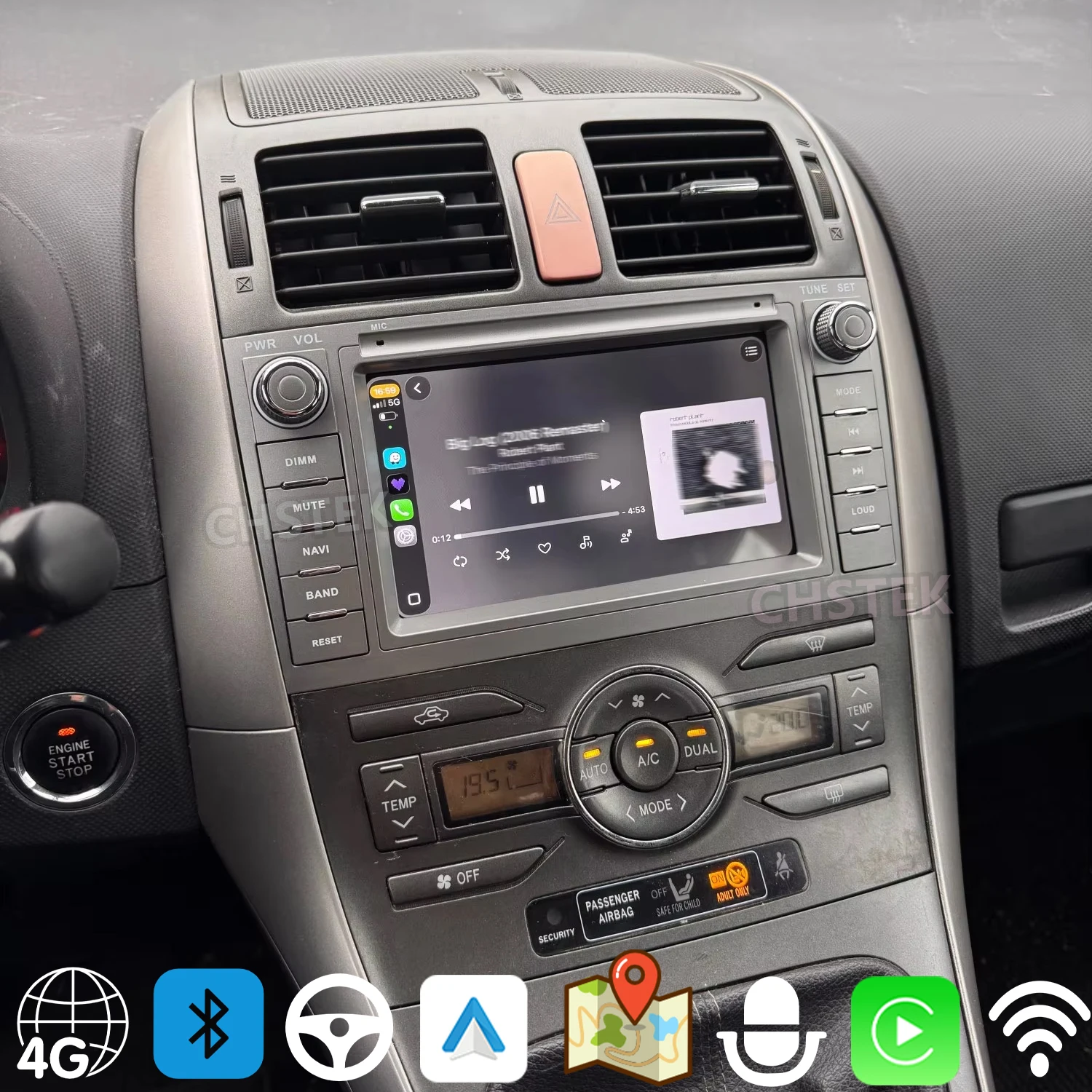 Car Headunit For Toyota Auris E150 Corolla Levin 2006-2012 Android Autoradio 4G GPS WIFI Multimedia Handsfree Bluetooth Player