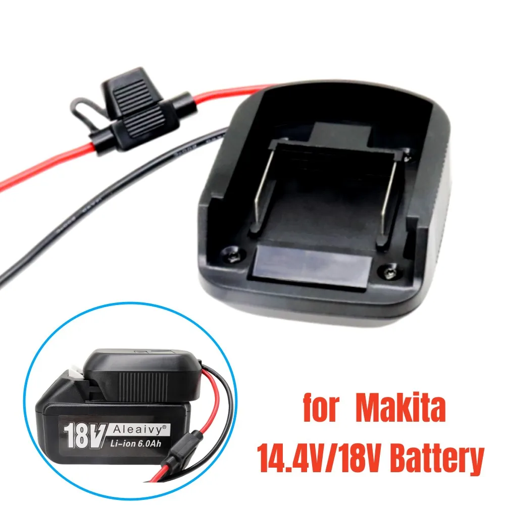 For Makita 14.4V 18V Li-ion Battery Adapter DIY Battery Cable Connector Output Adapter BL1830 BL1840 BL1850 For Electric Drills