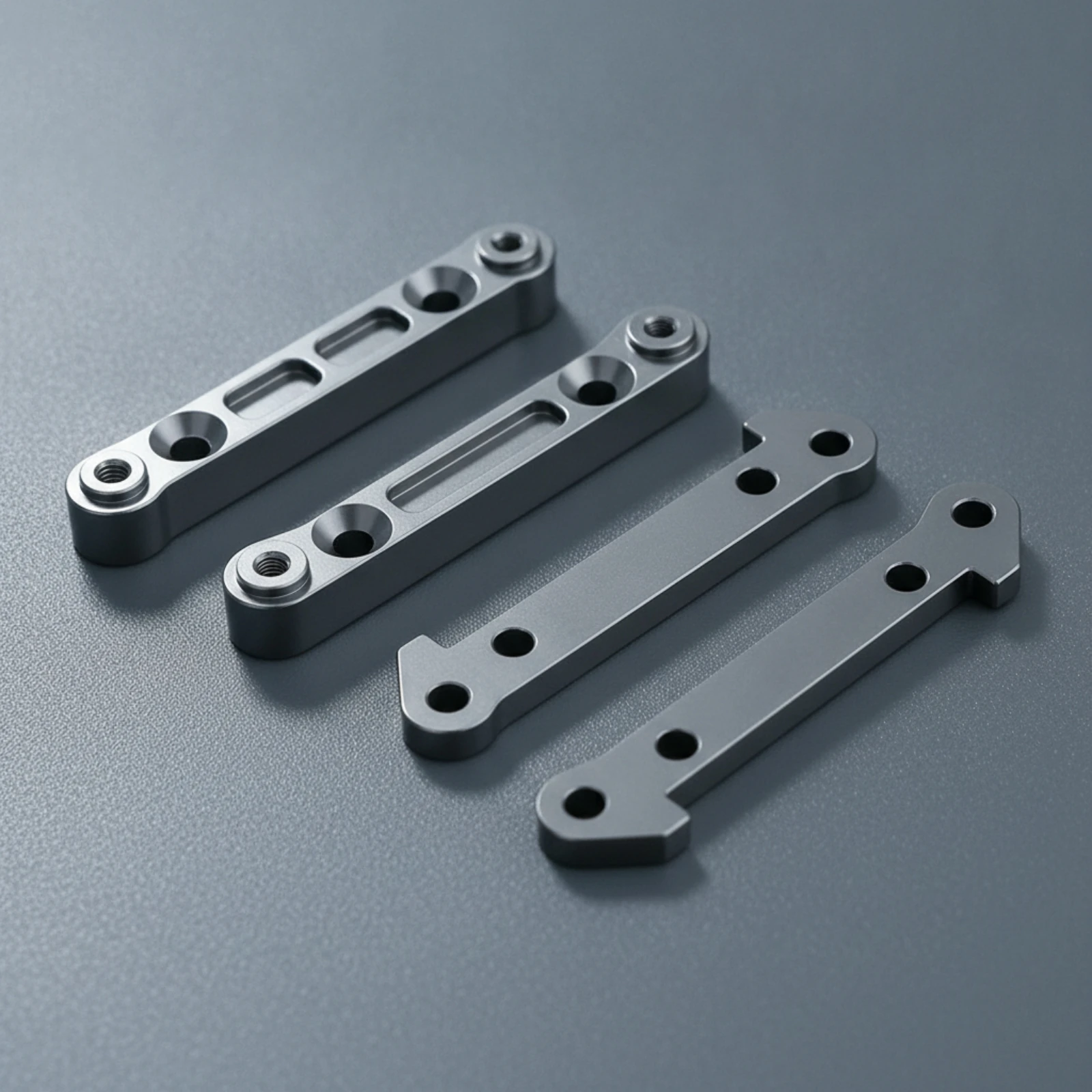 4 Pieces Shock Absorber Arm Brackets Aluminum RC Shock Absorber Brackets Rear Bulk Mount Lightweight Part Upgrade