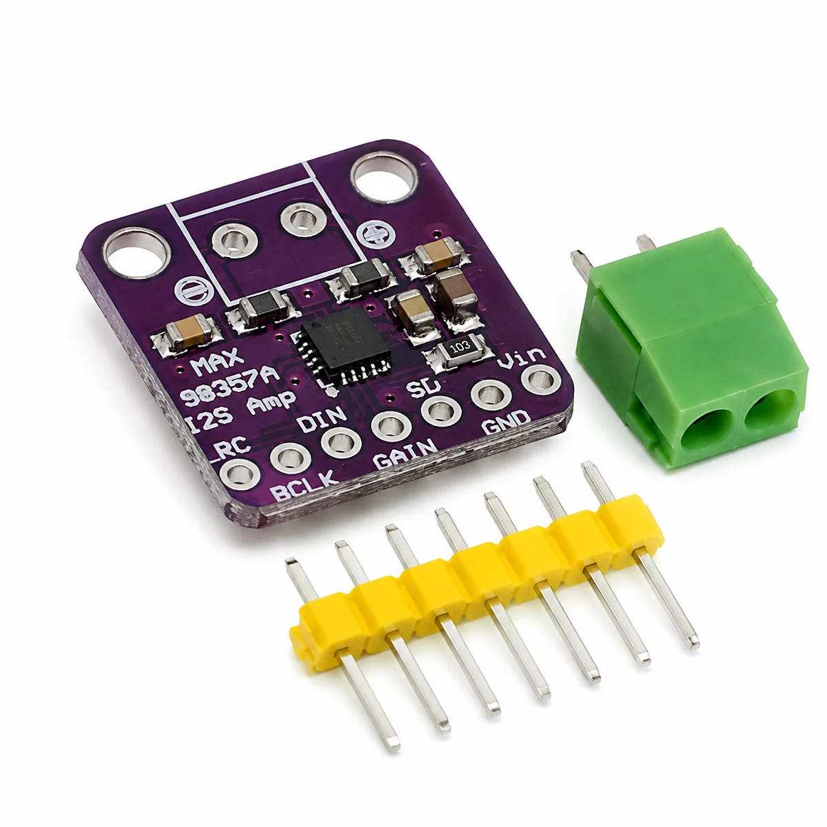 Max98357 I2S 3W Class D Amplifier Breakout Interface Dac Decoder Module Filterless Audio Board For Raspberry Pi Esp32