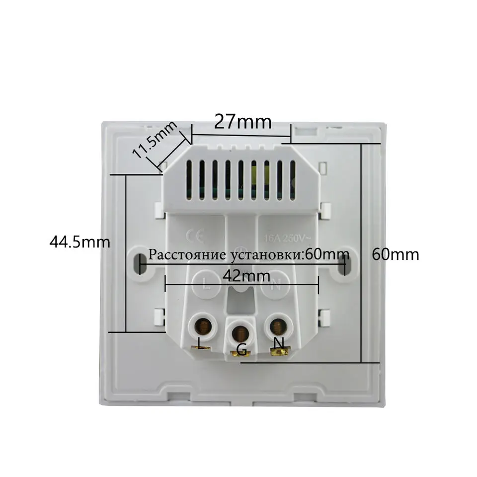 5PCS 2023 New EU Standard Home Dual USB Power Charge Socket 16A Rated Current Wall Electrical Socket