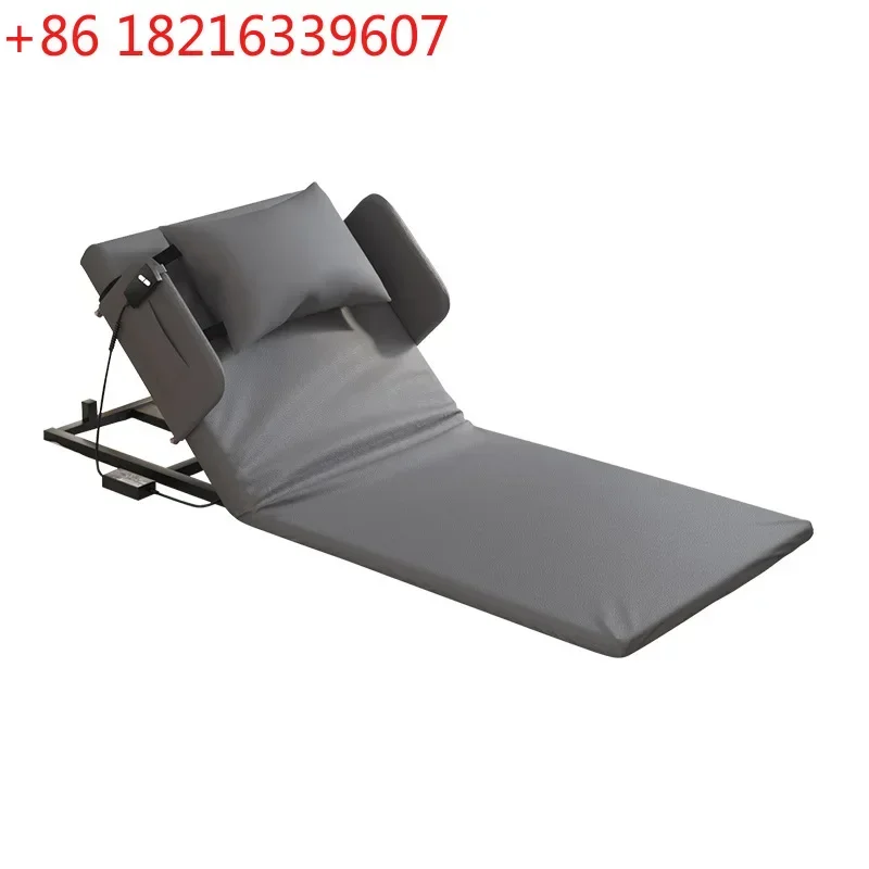 Elderly bed, backrest lift pad, bed reclining device, electric remote control nursing mattress