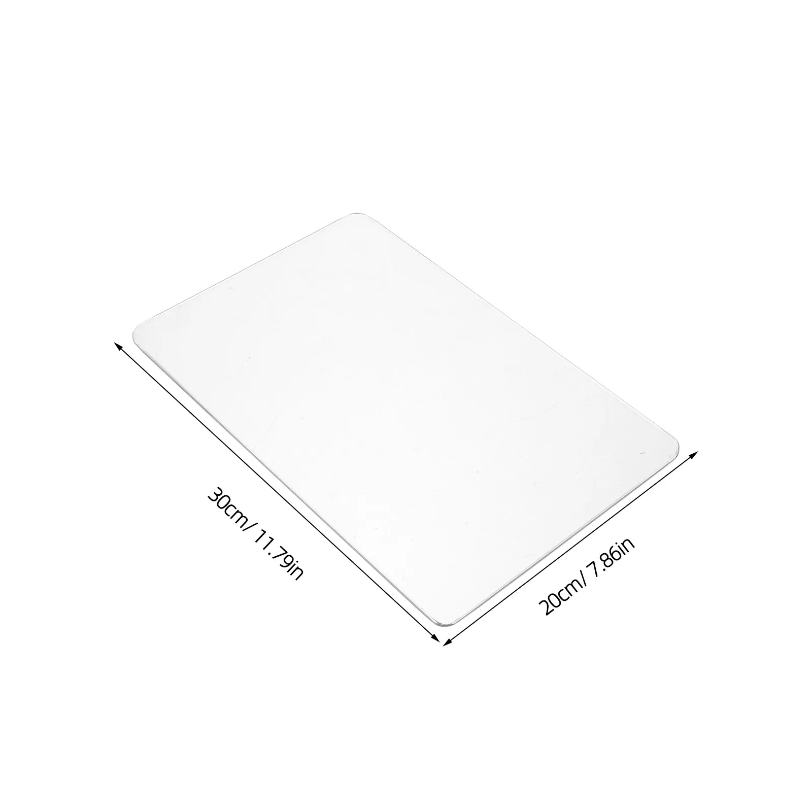 Tempered Glass Transparent Chopping Board Heat Resistant Nonporous Scratch Resistant for Kitchen Countertop Fruit Meat Vegetable