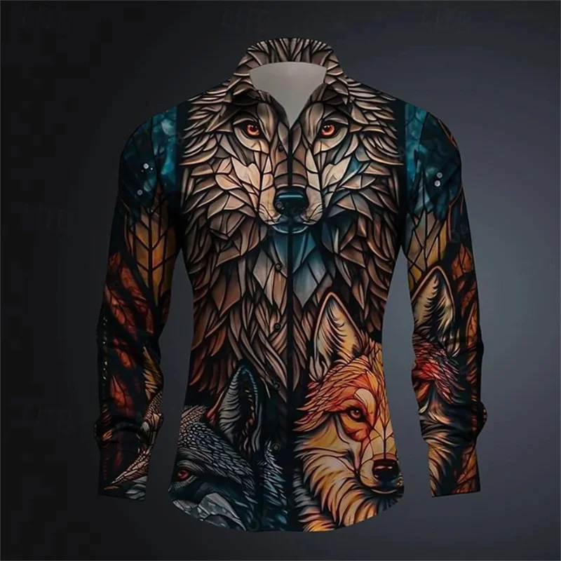 

Men's shirts, button-down shirts, casual shirts, summer, printed long sleeves, everyday, fashionable, casual and comfortable