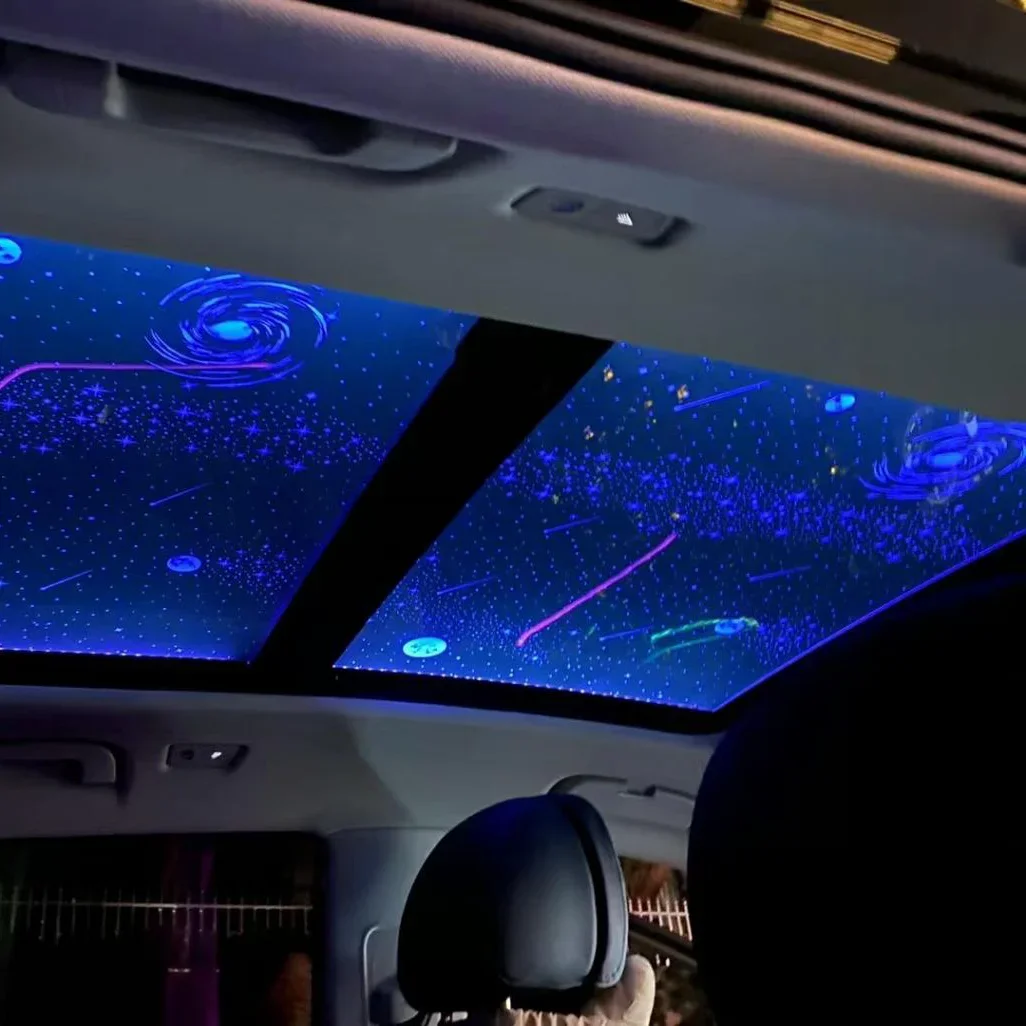 

Car Interior LED Light Roof Room Atmosphere Starry Sky Lamp Sunroof Flim Laser Star Projector