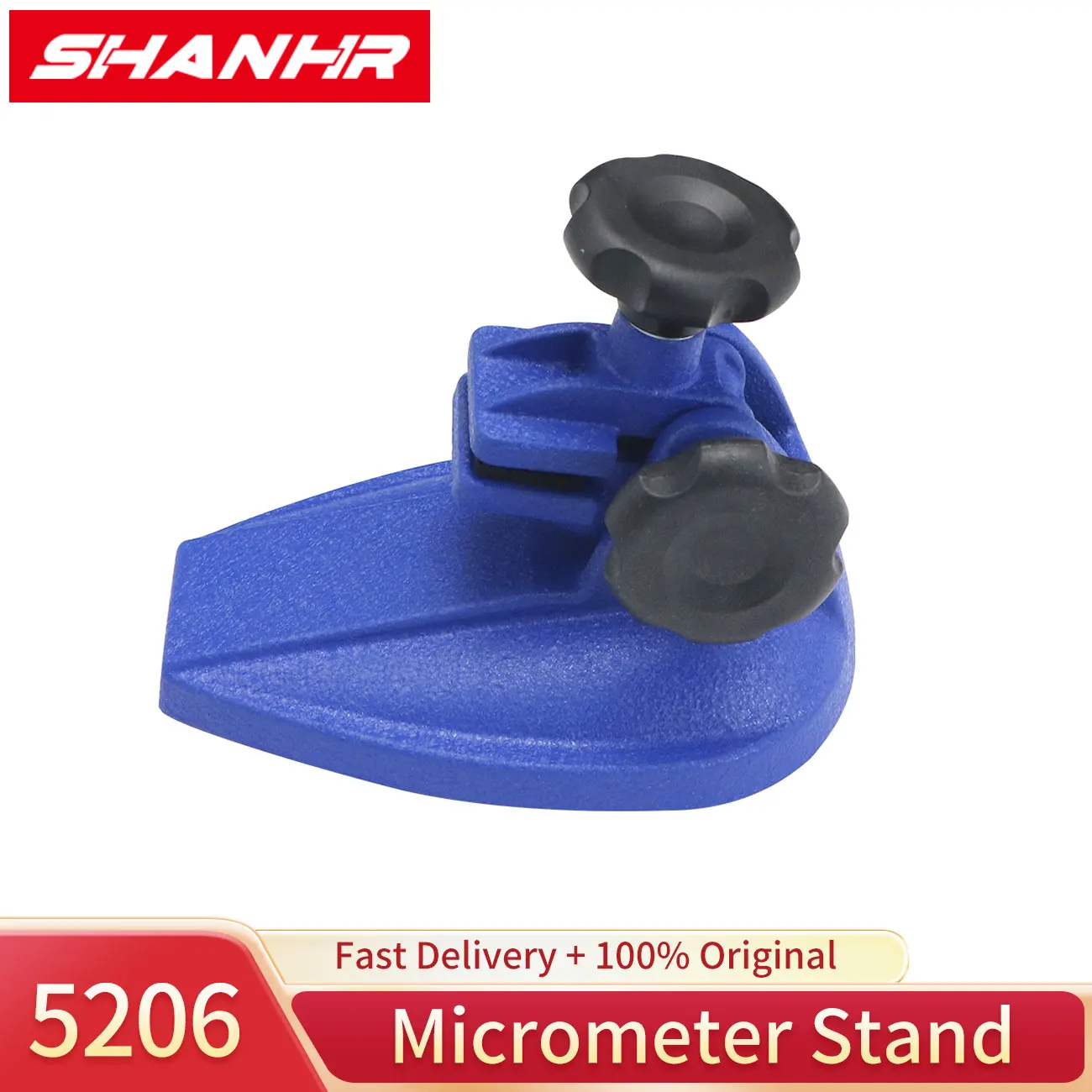 SHANHR Precision Micrometer Holder Stand Base Strong Heavy Steel Base for Micrometers