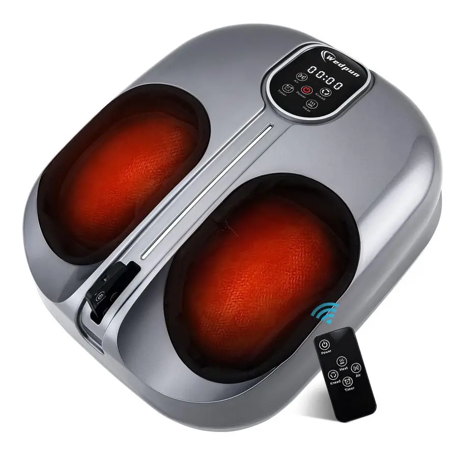 

Foot Massager with Heat Electric Feet Massager for Neuropathy Plantar Fasciitis, Air Compression Kneading Heat for Home Office C