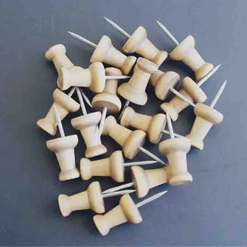 50 Cái/lốc Bản Đồ Thumbtacks Gỗ Đẩy Chân Diy Ngón Tay Cái Tacks Cho Bức Ảnh Nút Chai Ban Offie Sinh Viên Văn Phòng Phẩm Đồ Dùng Học Tập