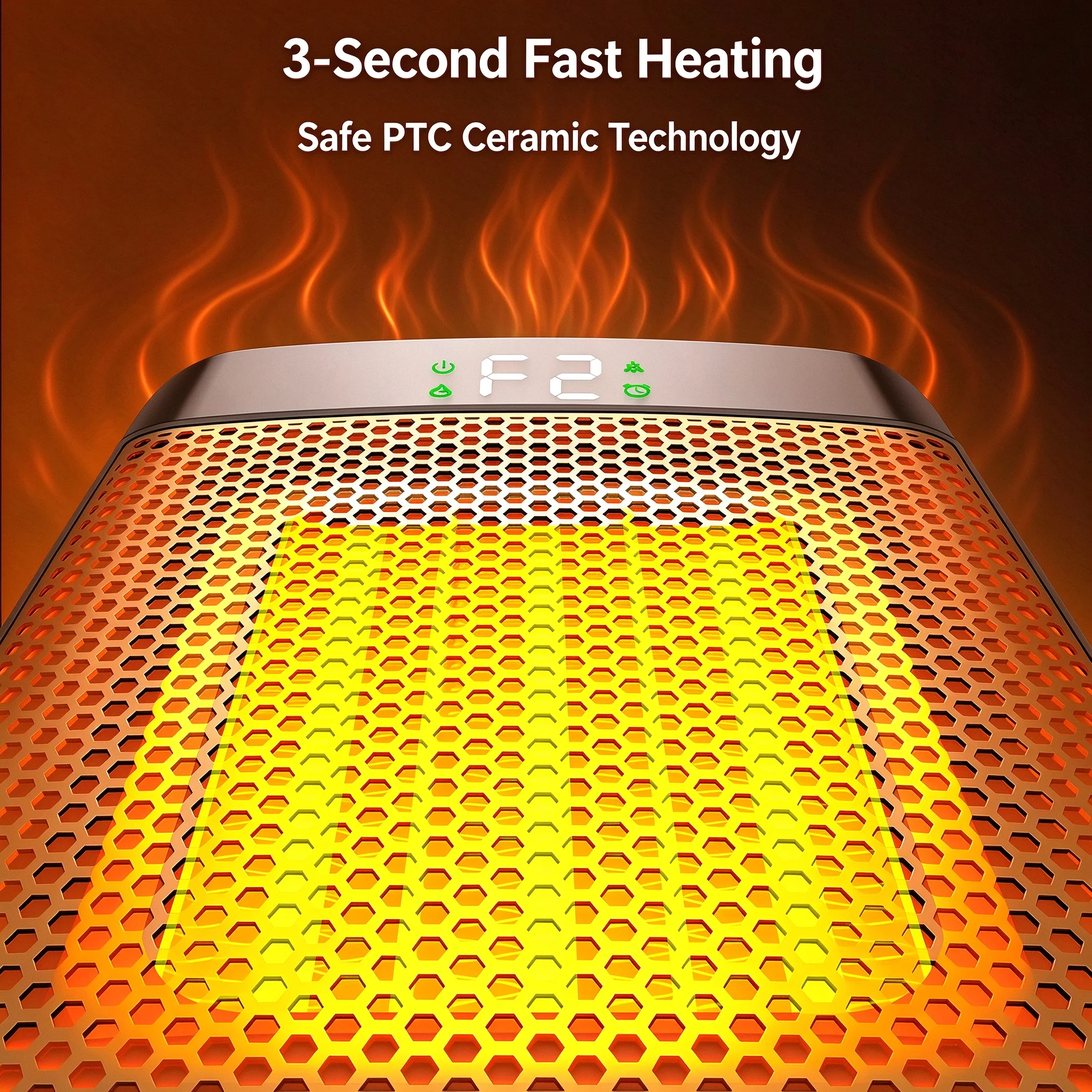 Portable Electric Heater For Home 4200 RPM Desktop 3S Fast Heating Heaters Space Saving ECO PTC Ceramic Heater Warmer Machine