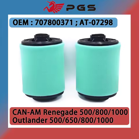 2PCS Engine Air Filter For BRP AT-07298 707800371 Can‑Am Outlander 500 800 1000 4x4 DPS EFI ATV Renegade