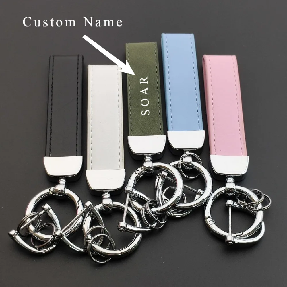 

Car Keychain Leather Universal for Men and Women Creative Anti Loss Key Ring Delicate Accessory Leather Keyring Vintage