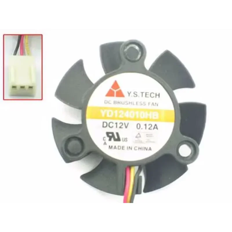 

Y.S TECH YD124010HB DC 12V 0.12A 40x40x10mm Server Cooling Fan